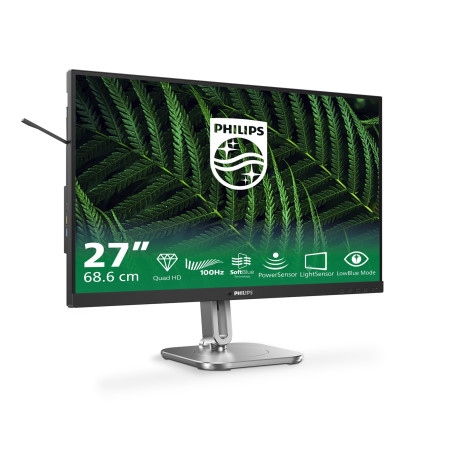 Philips 27B2G5200 - Moniteur Full HD 27 Pouces, réglable en Hauteur, Haut-parleurs, Adaptive Sync (2560x1440, 75 Hz, 2X HDMI 1.4
