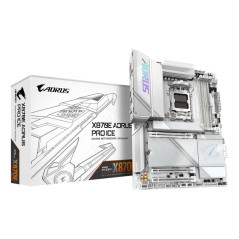 GIGABYTE Carte mère X870E AORUS Pro Ice - Prend en Charge Les processeurs AMD Ryzen 9000, VRM numérique 16+2+2 Phases, jusqu'à 8