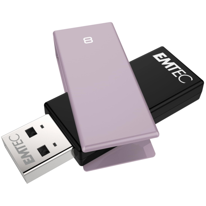 EMTEC, ECMMD8GC352, Clé USB 8 Go en métal alliage de zinc, design moderne et élégant, connectivité USB 20, idéale pour étudiants EMTEC, ECMMD8GC352, Clé USB 8 Go en métal alliage de zinc, design moderne et élégant, connectivité USB 20, idéale pour étudiants