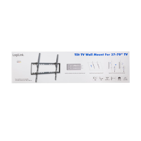 LogiLink BP0039 Support Mural pour TV Noir 93,9-177,8 cm