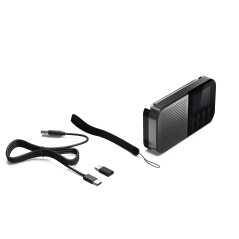 SHARP DR-P520(GY) Osaka - Radio numérique de Poche Portable avec Bluetooth 5.3, Lecteur Audio Mono Dab+/FM, Compact et léger, Al