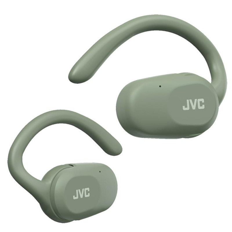 JVC Nearphones Oreilles Libres True Wireless avec Crochet pivotant, Driver néodyme 16mm, Bluetooth 5.4, Autonomie 26heures - HA- JVC Nearphones Oreilles Libres True Wireless avec Crochet pivotant, Driver néodyme 16mm, Bluetooth 5.4, Autonomie 26heures - HA-