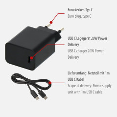 Brennenstuhl USB Chargeur 20W 1x USB-C® Innenbereich