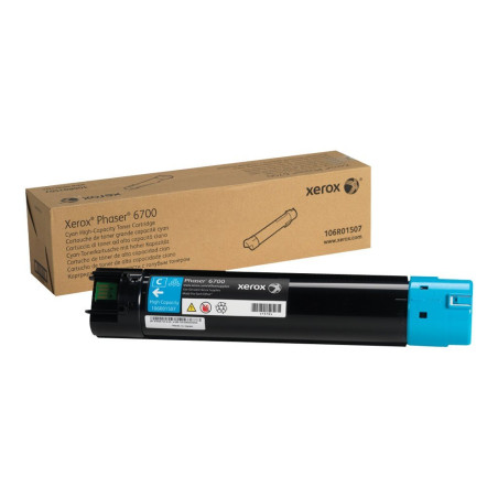Xerox Originales Phaser 6700 Cyan Haute Capacité Cartouche de Toner (12,000 Pages) - 106R01507