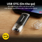 Intenso Twist Line 512 Go, Double clé USB 3.2 Gen 1x1, USB-C et USB-A, 70 Mo/s, Anthracite Intenso Twist Line 512 Go, Double clé USB 3.2 Gen 1x1, USB-C et USB-A, 70 Mo/s, Anthracite