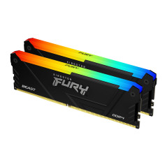 Kingston FURY Beast RGB 32GB 3600MT/s DDR4 CL18 DIMM (Kit of 2) Computer Memory KF436C18BB2AK2/32
