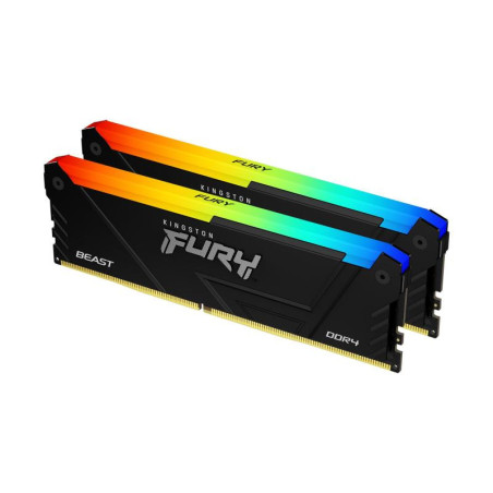 Kingston FURY Beast RGB 32GB 3600MT/s DDR4 CL18 DIMM (Kit of 2) Computer Memory KF436C18BB2AK2/32