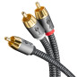 goobay 65301 Câble RCA en Y 3m / Câble coaxial numérique mono vers stéréo/Connexions plaquées or/Câble audio RCA mâle vers 2x RC goobay 65301 Câble RCA en Y 3m / Câble coaxial numérique mono vers stéréo/Connexions plaquées or/Câble audio RCA mâle vers 2x RC