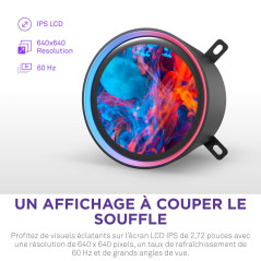 NZXT Kraken Elite 360 - Refroidisseur liquide tout-en-un pour ordinateur - Radiateur 360 mm - Trois ventilateurs F120P - Écran L