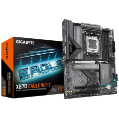 GIGABYTE Carte Mère X870 Eagle WIFI7 - Prend en Charge Les processeurs AMD Ryzen 9000, VRM à 14+2+2 Phases, jusqu'à 8000MHz DDR5