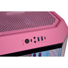 THERMALTAKE The Tower 300 | Boîtier Gaming Moyen Tour | Bubble Pink