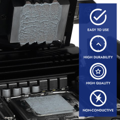 Polartherm Thermal Grizzly X-8 Pâte thermique CPU 2 g pour CPU et GPU – Haute conductivité thermique, longue durée de vie, grais