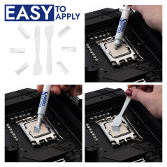 Polartherm Thermal Grizzly X-8 Pâte thermique CPU 2 g pour CPU et GPU – Haute conductivité thermique, longue durée de vie, grais