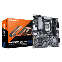 GIGABYTE B860M D3HP Carte mère - Processeurs Intel Core Ultra, VRM 4+1+2+1 Phases, jusqu'à 9066MHz DDR5, 2xPCIe 4.0 M.2, LAN GbE