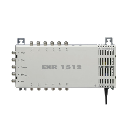 Kathrein EXR 1512 Satelliten-ZF-Verteilsystem-Multischalter (5-12 Teilnehmeranschluß, 18 V Spannung, Fernspeisestrom 550 mA)
