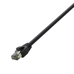 LogiLink Professional - Câble de Brassage Cat.8.1 de qualité supérieure, Noir, 10 m