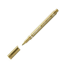 STAEDTLER 10121 Marqueur 8323 Métallique pointe ogive trace 1,2 mm effaçable encre base eau Couleurs or