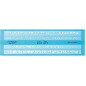 Staedtler Mars 572 S - Trace-Lettres Plastique Bleu Transparent Hauteur De Lettre 3, 5 Mm Et 5 Mm Staedtler Mars 572 S - Trace-Lettres Plastique Bleu Transparent Hauteur De Lettre 3, 5 Mm Et 5 Mm