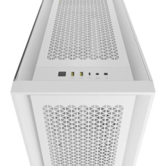 CORSAIR 5000D Core Airflow Boîtier PC ATX Mid Tower - Aucun Ventilateur Inclus - Panneau Latéral en Verre - Design à Haut Débit