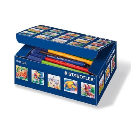 Staedtler - Noris Club 326 - Classpack Carton 100 Feutres Coloriage Pointe Moyenne 1 mm Assortis