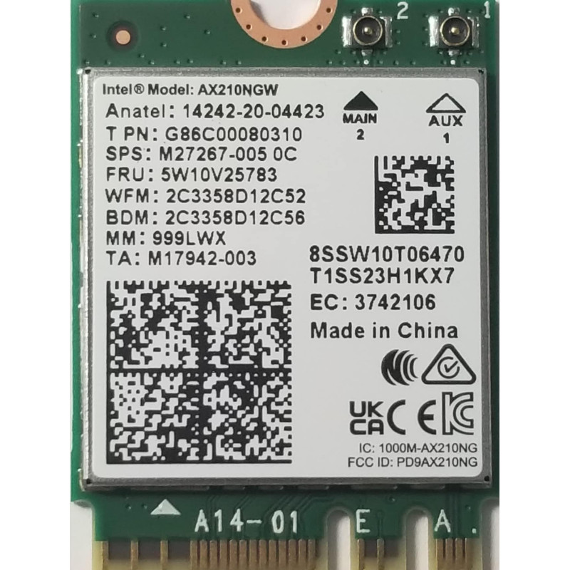 Intel Wi-FI 6E AX210 (Gig)