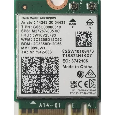 Intel Wi-FI 6E AX210 (Gig)