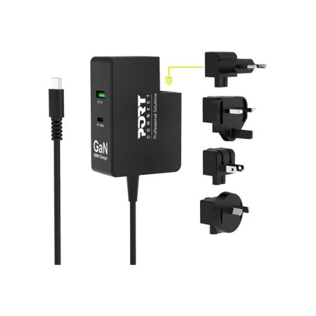 Port Connect Chargeur Mural International gan 100w USB-c
