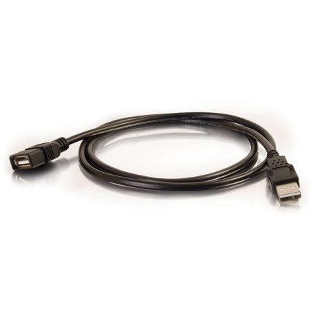 C2G /Cables to Go 52106 Câble d'extension USB 2.0 A mâle vers A femelle Noir 1 m