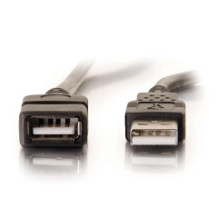 C2G /Cables to Go 52106 Câble d'extension USB 2.0 A mâle vers A femelle Noir 1 m