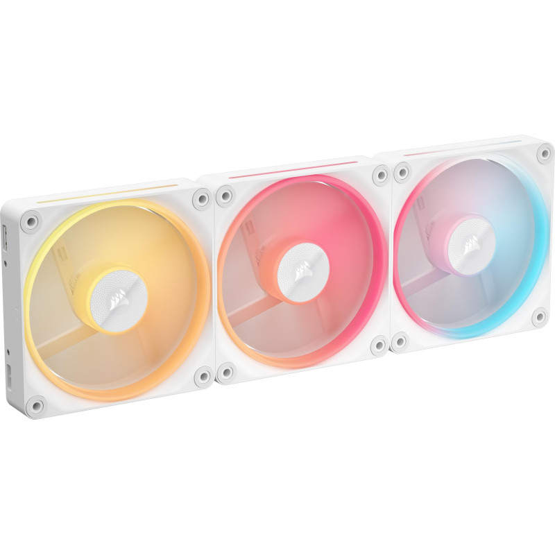 CORSAIR iCUE Link LX120-R RGB 120mm PWM Ventilateur Inversés – Kit Triple Ventilateur – Faible Bruit, CORSAIR Palier à Dôme Magn CORSAIR iCUE Link LX120-R RGB 120mm PWM Ventilateur Inversés – Kit Triple Ventilateur – Faible Bruit, CORSAIR Palier à Dôme Magn