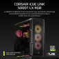 Corsair iCUE Link 5000T LX RGB Boîtier PC ATX de Taille Moyenne – 3X Ventilateurs LX120 RGB Préinstallés, Bandes Lumineuses RGB Corsair iCUE Link 5000T LX RGB Boîtier PC ATX de Taille Moyenne – 3X Ventilateurs LX120 RGB Préinstallés, Bandes Lumineuses RGB