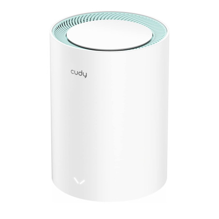 Cudy M1300 1-Pack AC1200 Système WiFi Gigabit Whole Mesh Double Bande Extension Antennes À Gain Élevé VPN Cloudflare, Applicatio