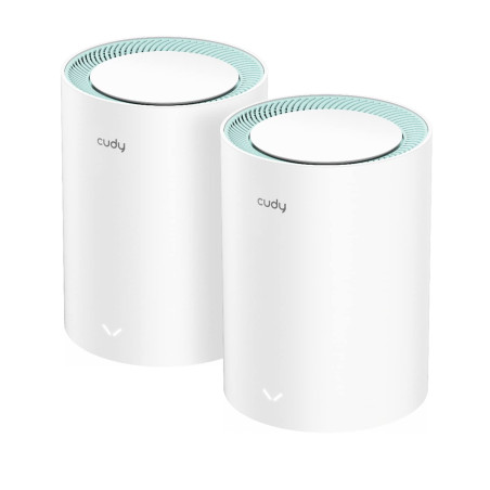 Cudy AC1200 Système WiFi Gigabit Whole Mesh - Double Bande - Extension WiFi - Ports Gigabit - Antennes à Gain élevé - VPN - Clou