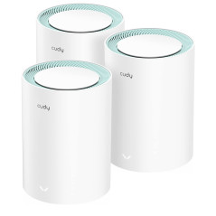 Cudy Système WiFi AC1200 Gigabit avec réseau Complet, Double Bande, WiFi Extender, Ports Gigabit, antennes Haute Performance, VP