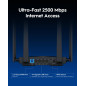 Cudy Routeur Wi-FI 7 Double Bande BE3600, Vitesses Ultra-Rapides, Connectivité Multi-Gigue 2,5 G, Couverture Étendue, Lisse Et S Cudy Routeur Wi-FI 7 Double Bande BE3600, Vitesses Ultra-Rapides, Connectivité Multi-Gigue 2,5 G, Couverture Étendue, Lisse Et S