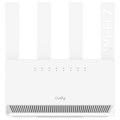 Cudy Routeur double bande BE3600 Wi-Fi 7 WR3600E 4 ports Gigabit, Quad Core 2,0 GHz, 4 antennes VPN Clients & Serveur, Cudy App,