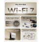 Cudy Routeur double bande BE3600 Wi-Fi 7 WR3600E 4 ports Gigabit, Quad Core 2,0 GHz, 4 antennes VPN Clients & Serveur, Cudy App, Cudy Routeur double bande BE3600 Wi-Fi 7 WR3600E 4 ports Gigabit, Quad Core 2,0 GHz, 4 antennes VPN Clients & Serveur, Cudy App,