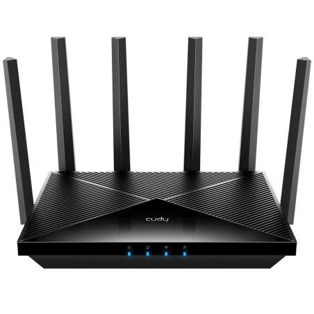 Cudy Routeur Wi-Fi 7 BE11000 tri-bande, 6 flux 10 Gbit/s, 4 ports 2,5 G, jusqu'à 11 000 Mbps, serveur et client VPN, application