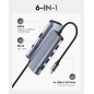 Cudy UH500 Hub USB C pour ordinateur portable/PC, adaptateur multiport Gigabit USB 3.2, HDMI 4K, 30 Hz, compatible avec les syst Cudy UH500 Hub USB C pour ordinateur portable/PC, adaptateur multiport Gigabit USB 3.2, HDMI 4K, 30 Hz, compatible avec les syst