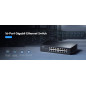 Cudy GS1016 Switch 16 Ports Gigabit,Bureau/Rackable, Boîtier Métal, Energy Efficient, Fanless, Plug and Play