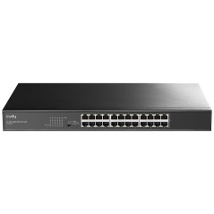 Cudy Commutateur Ethernet Gigabit 24ports robuste en métal, sans ventilateur, optimisation silencieuse du trafic 48,3 cm GS1024L