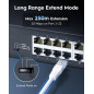 Cudy Commutateur Ethernet Gigabit 24ports robuste en métal, sans ventilateur, optimisation silencieuse du trafic 48,3 cm GS1024L Cudy Commutateur Ethernet Gigabit 24ports robuste en métal, sans ventilateur, optimisation silencieuse du trafic 48,3 cm GS1024L