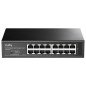 Cudy GS1016E Commutateur Gigabit léger intelligent 16 ports Plug & Play, métal robuste avec ports blindés QoS, VLAN, IGMP LAG, b