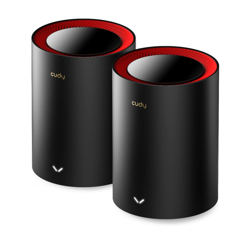 CUDY AX3000 2,5G Système de Maillage Wi-FI 6 Wi-FI 6, 2,5 g WAN, Backhaul Ethernet, idéal pour 1Gig+ Internet, Wireguard, OpenVP