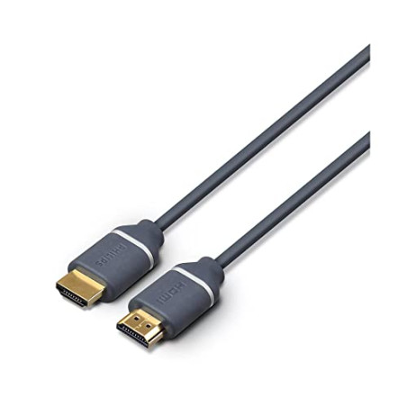 Philips Câble HDMI SWV5610G - 1,5 M - HDMI vers HDMI - 4k et UHD 2160p - Gris