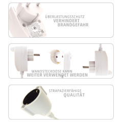 REV rallonge Powersplit 5m blanc
