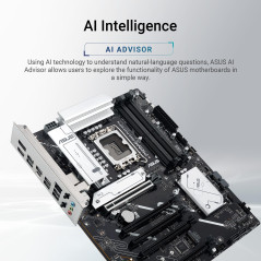 ASUS Prime B860-PLUS WiFi, Carte mère Intel ATX, 8+1+1+1 80A étapes d'alimentation DrMOS, DDR5, PCIe 5.0, 2 emplacements M.2, Re