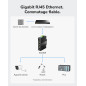 Cudy Switch Industriel 5 Ports Gigabit, Rail DIN IP40, Protection Contre l'inversion de polarité et Contre Les Courts-Circuits, Cudy Switch Industriel 5 Ports Gigabit, Rail DIN IP40, Protection Contre l'inversion de polarité et Contre Les Courts-Circuits,