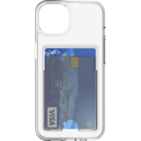 Coque pour iPhone 14 Plus Hybride Porte-Carte intégré Transparente Bigben