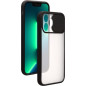 Coque pour iPhone 13 Pro Slide + Cache Coulissant pour caméra Contour Noir Bigben
